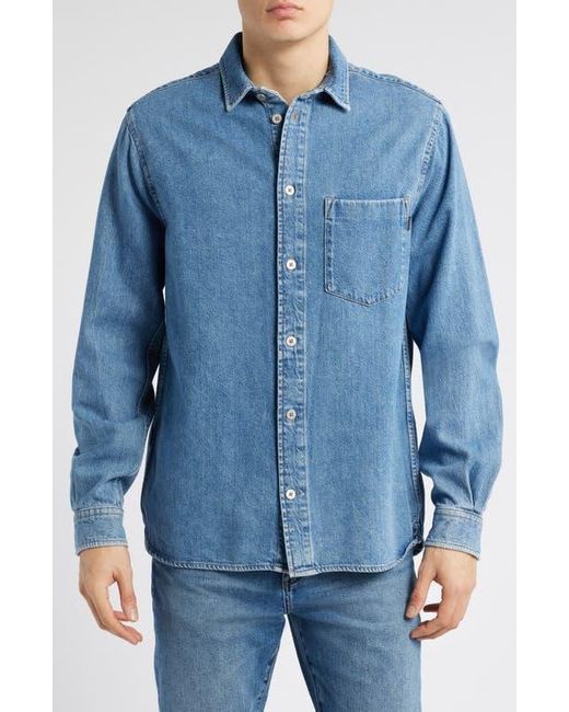 DL1961 Blue Dominick Cotton & Lyocell Denim Button-Up Shirt for men