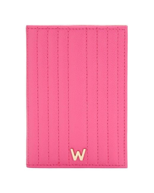 Wolf Pink Mimi Passport Case