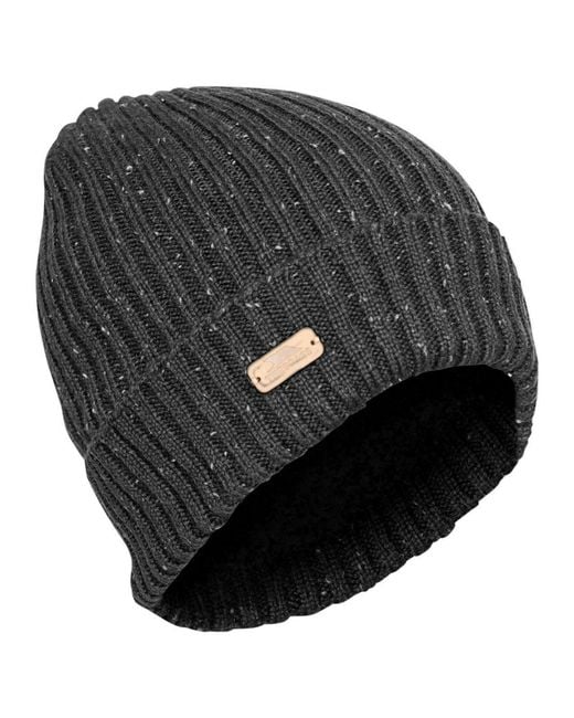 Trespass Black Mateo Slouch Hat for men