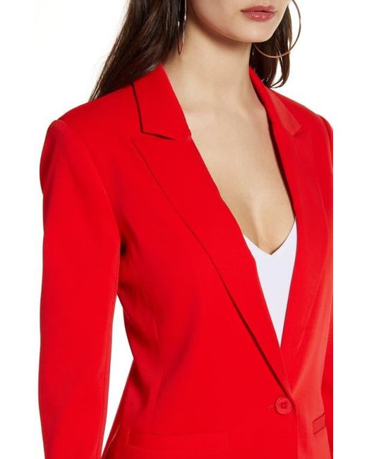 Endless Rose Tailored Single Button Blazer