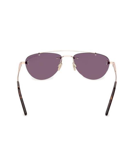 Tom Ford Brown Astor 55Mm Gradient Pilot Sunglasses
