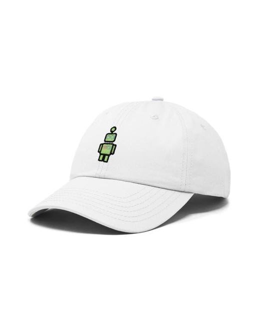 Alix White Robot Hat for men