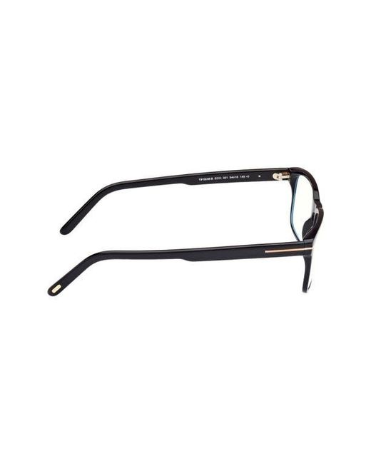 Tom Ford Brown 54Mm Rectangular Light Blocking Glasses for men