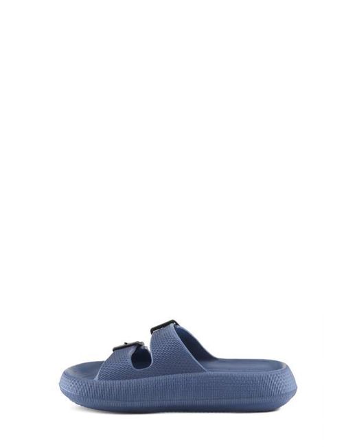 Flexus by Spring Step Blue Bubbles Waterproof Slide Sandal