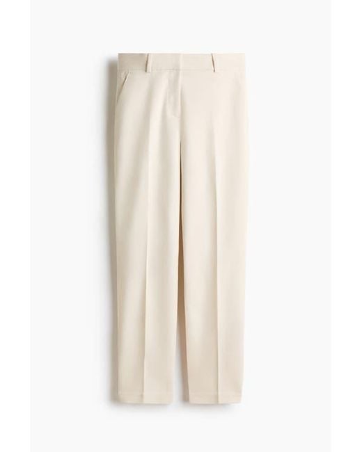 H&M Natural Cigarette Trousers