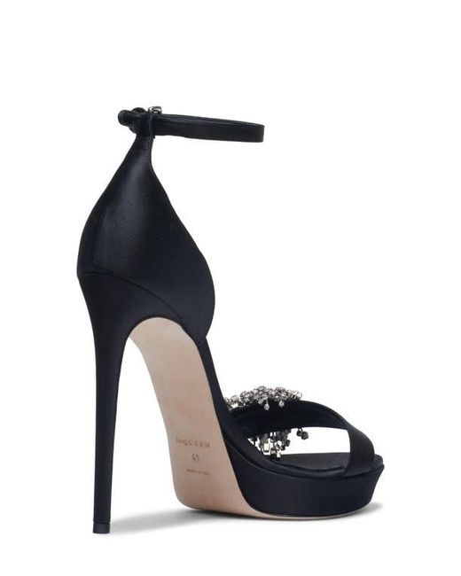 Alexander McQueen Blue Jewel Platform Sandal