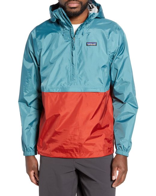 Patagonia Blue Torrentshell Packable Regular Fit Rain Jacket for men