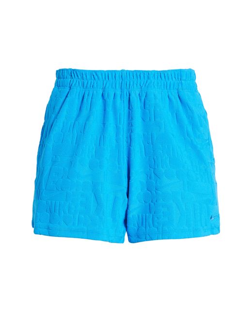 Nike Blue Retro Flow Cover-up Shorts