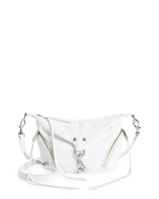 Rebecca Minkoff Small Julian Leather Crossbody in White Lyst