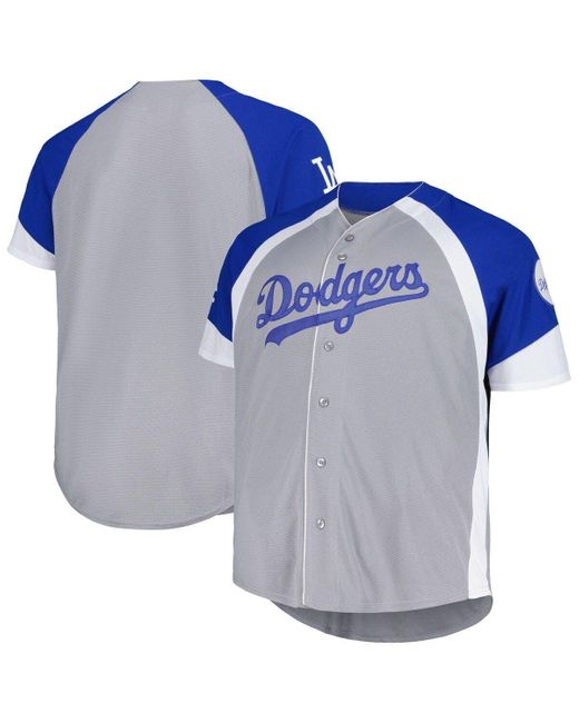 Men's Majestic Light Blue Brooklyn Dodgers Big & Tall Cool Base Cooperstown  Collection Replica Team Jersey