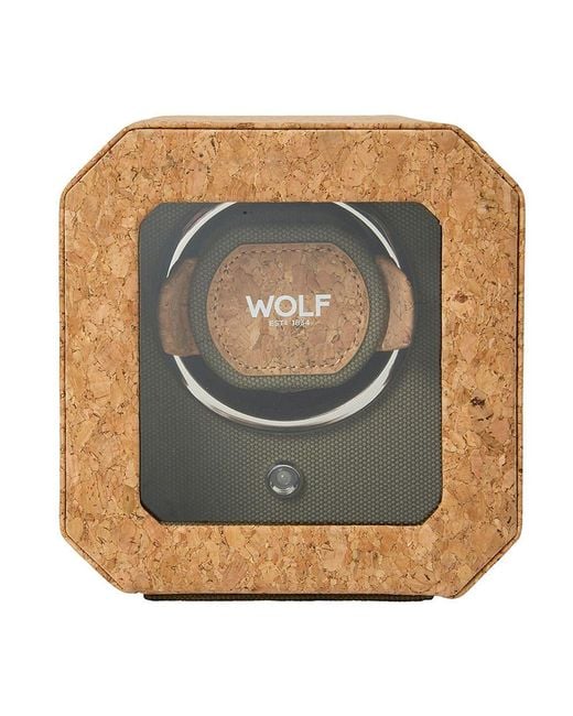 Wolf Metallic Cortica Single Watch Winder for men