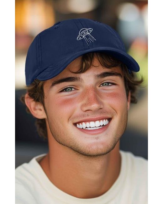 Alix Blue Ufo Embroidered Adjustable Dad Cap for men