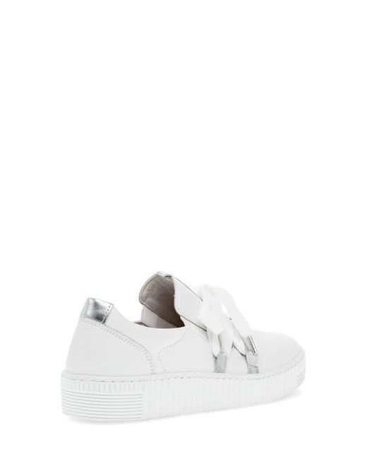 Gabor White Bow Sneaker