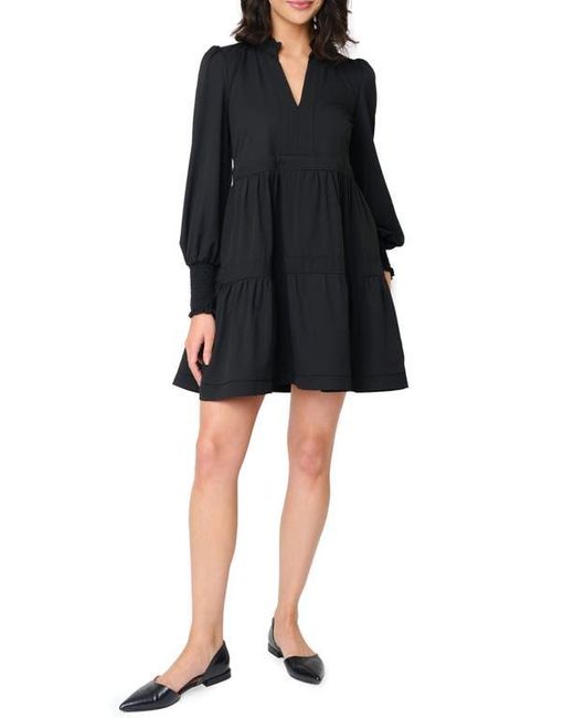 Gibsonlook Black Long Sleeve Minidress