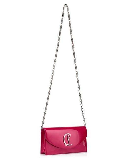 Christian Louboutin Red Loubi54 Patent Leather Clutch