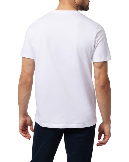 Psycho Bunny White Floyd Graphic T-shirt for men