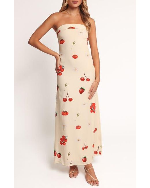 Petal & Pup Women's Pink Adela Printed Strapless Maxi Dress -  radharamanexports.com