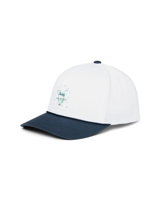 Travis Mathew Blue Beer Break Snapback Golf Hat for men