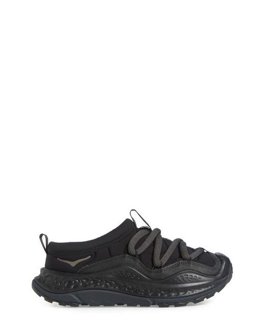 Hoka One One Black Gender Inclusive Ora Recovery Slip-On Sneaker