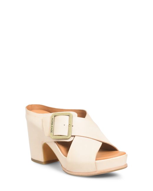 KorkEase Samara Block Heel Platform Sandal in Natural Lyst