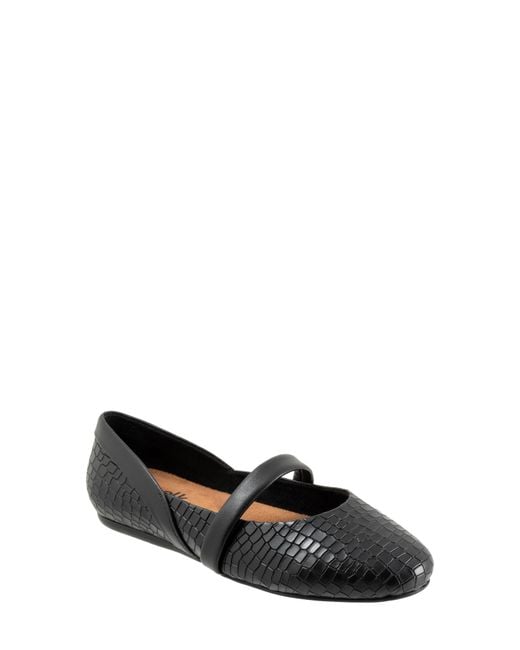 Softwalk® Black Samara Mary Jane Flat