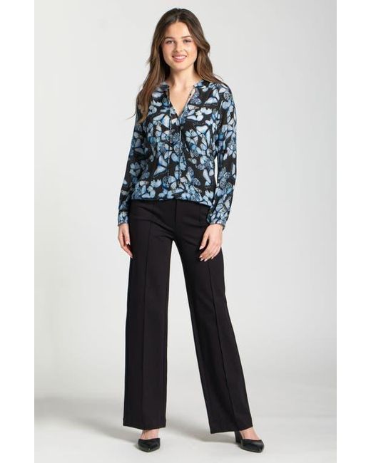 Apny Blue Printed Top