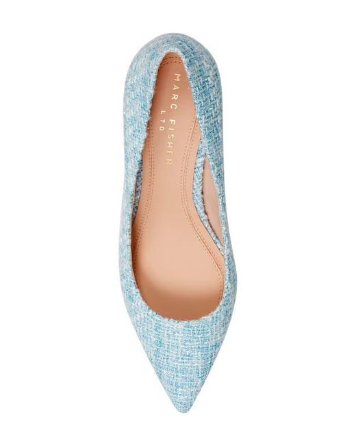 Marc Fisher Blue Zala Block Heel Pump