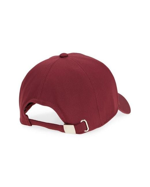 Nordstrom Red Adjustable Baseball Cap
