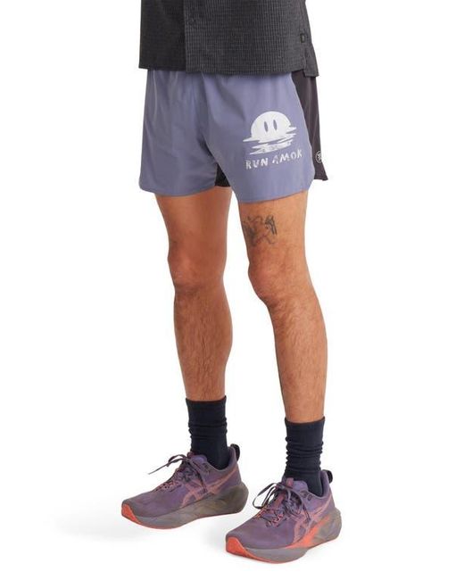 Roark Blue Alta 5 Drawstring Shorts for men