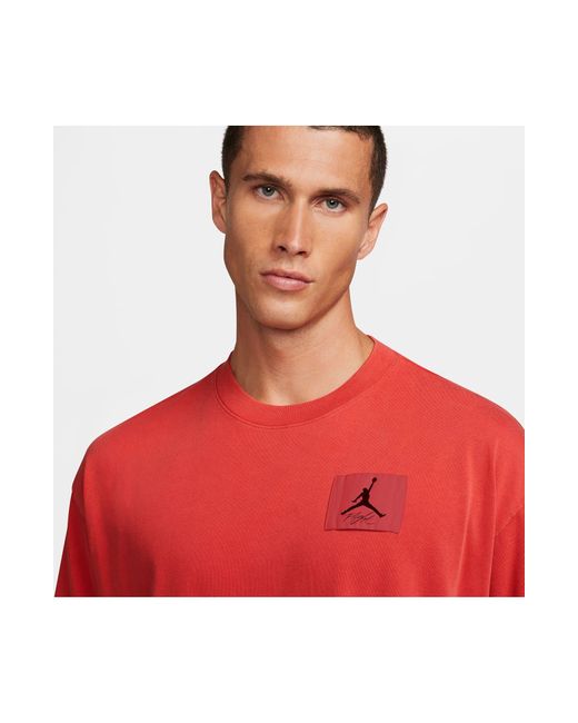 Nike Red Flight Essentials Oversize Cotton T-shirt for men