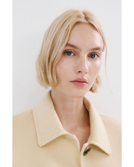 Mango Natural Wool Blend Jacket