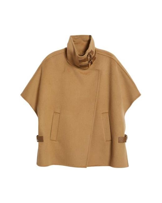 Michael Kors Natural Double Face Wool Blend Cape