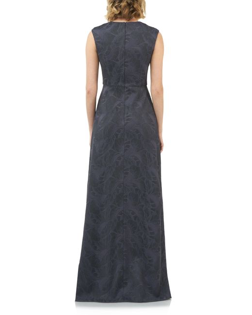 kay unger jumpsuit gown black