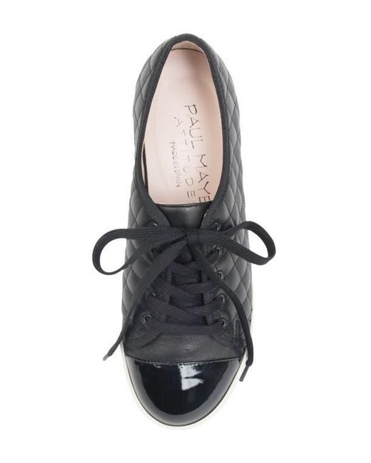 Paul Mayer Black Samba Cap Toe Sneaker