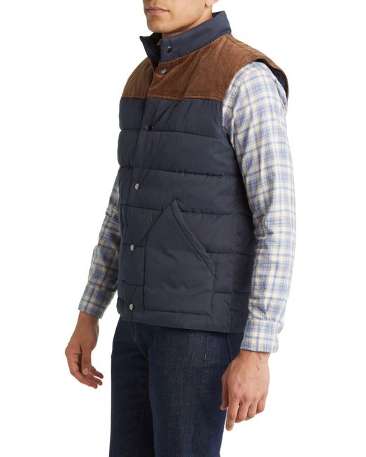 Treasure & Bond Quilted Waterproof Field Vest in Blue for Men Lyst