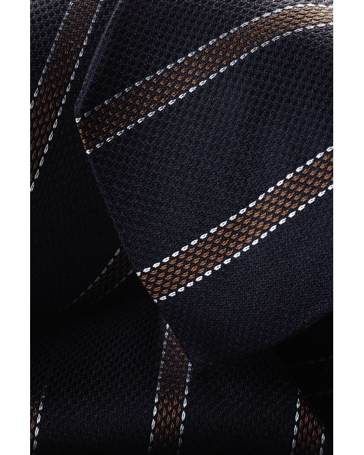 Charles Tyrwhitt Black Silk Stripe Tie for men