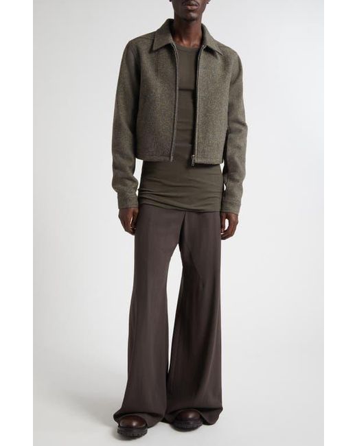 Rick Owens Brown Concordians Alice Brad Wool Jacket for men