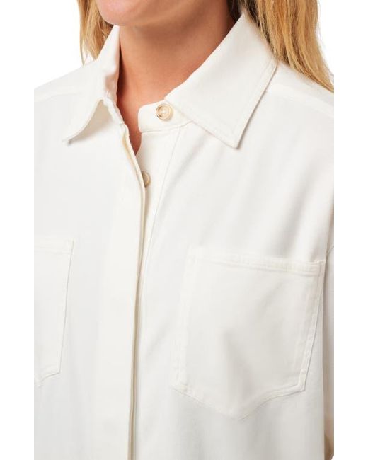 Travis Mathew White Everyday Twill Shacket