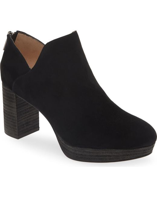 Pelle Moda Black Lesia Platform Bootie