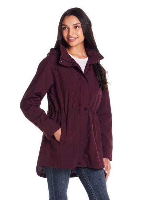 Gallery Purple Hooded Packable Jacket