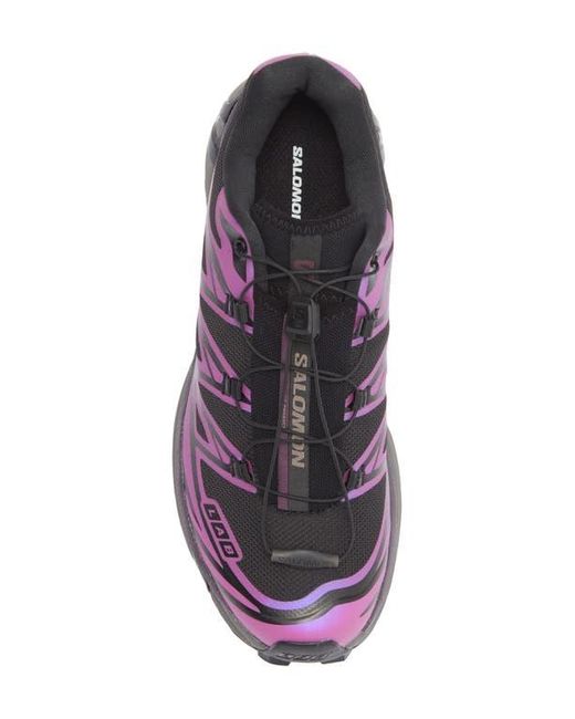 Salomon Purple Gender Inclusive Xt-6 Iridescent Trail Shoe