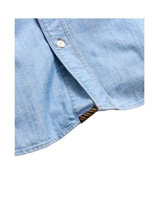 Billy Reid Blue Field Shirt for men