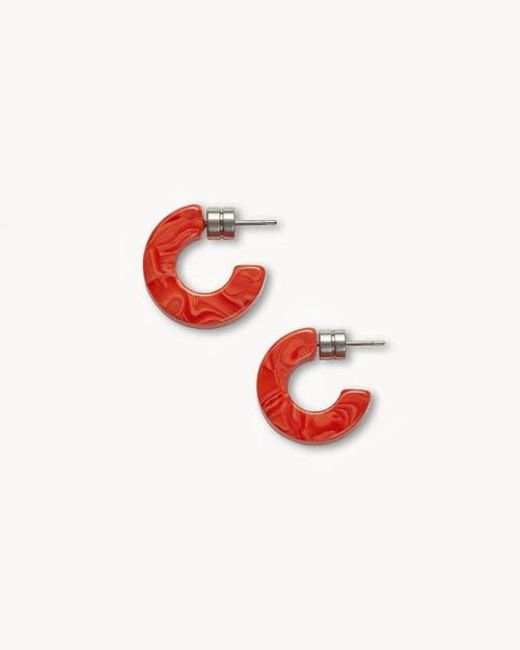 Machete Red Muse Hoops