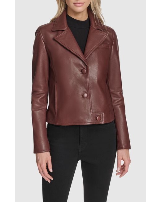 Andrew Marc Brown Paluma Leather Jacket