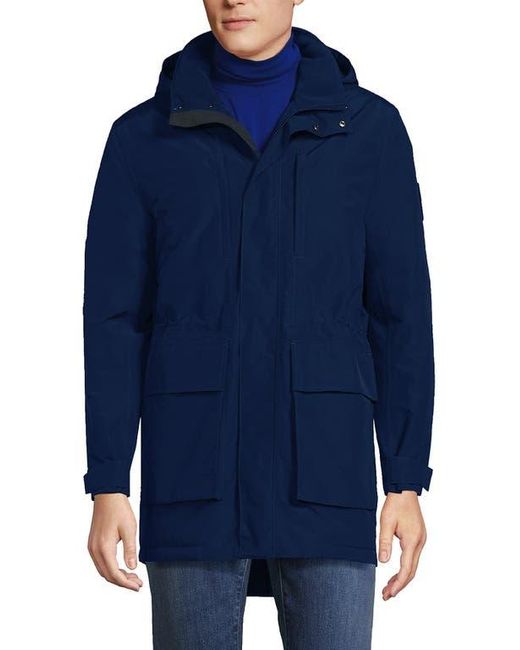 Lands' End Blue Waterproof Squall Parka for men