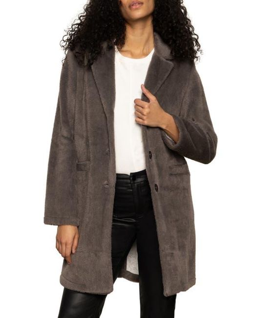 Sanctuary Black Hometown Faux Fur Jacket