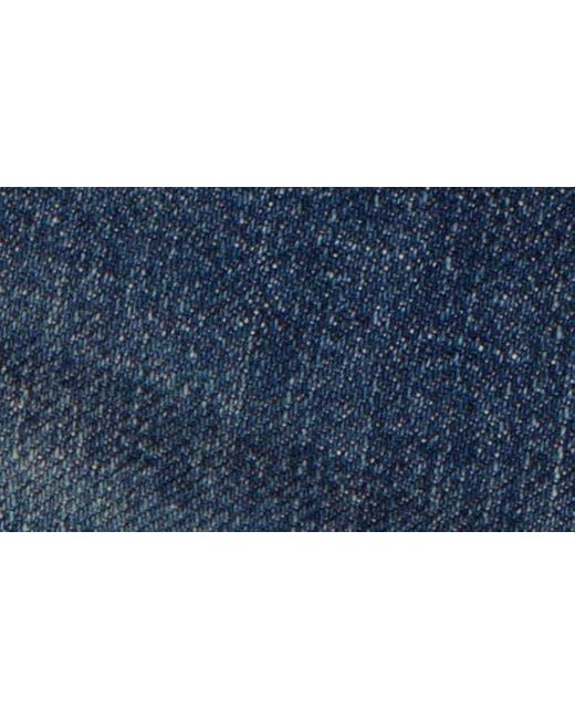 Re/done Blue Cotton Denim Crop Button-up Vest