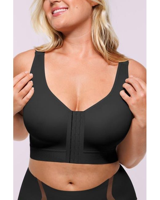Shapellx Black Airslim Unlined Wireless Back Support Bra