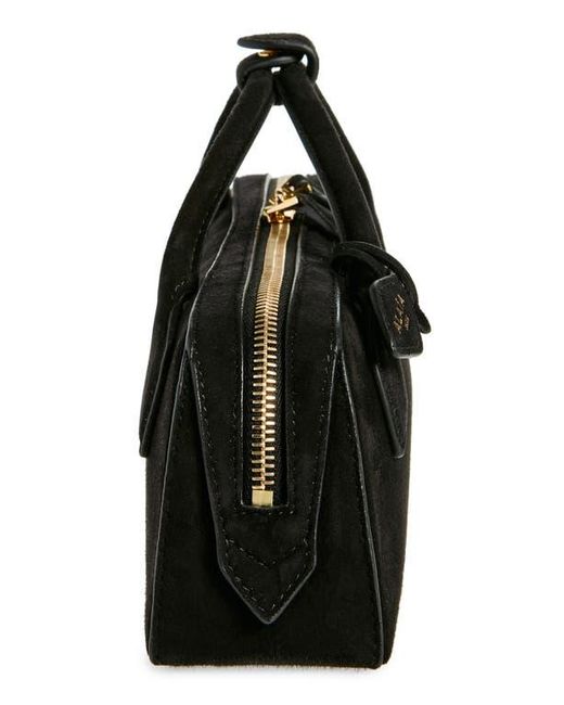 Alaïa Le Teckel Suede East/West Clutch in Black | Lyst