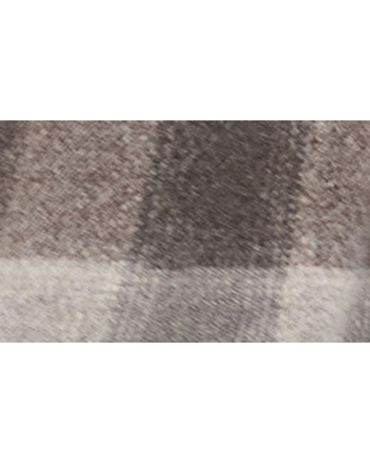 Theory Gray Plaid Wool & Cashmere Flannel Button-Up Shirt Jacket for men